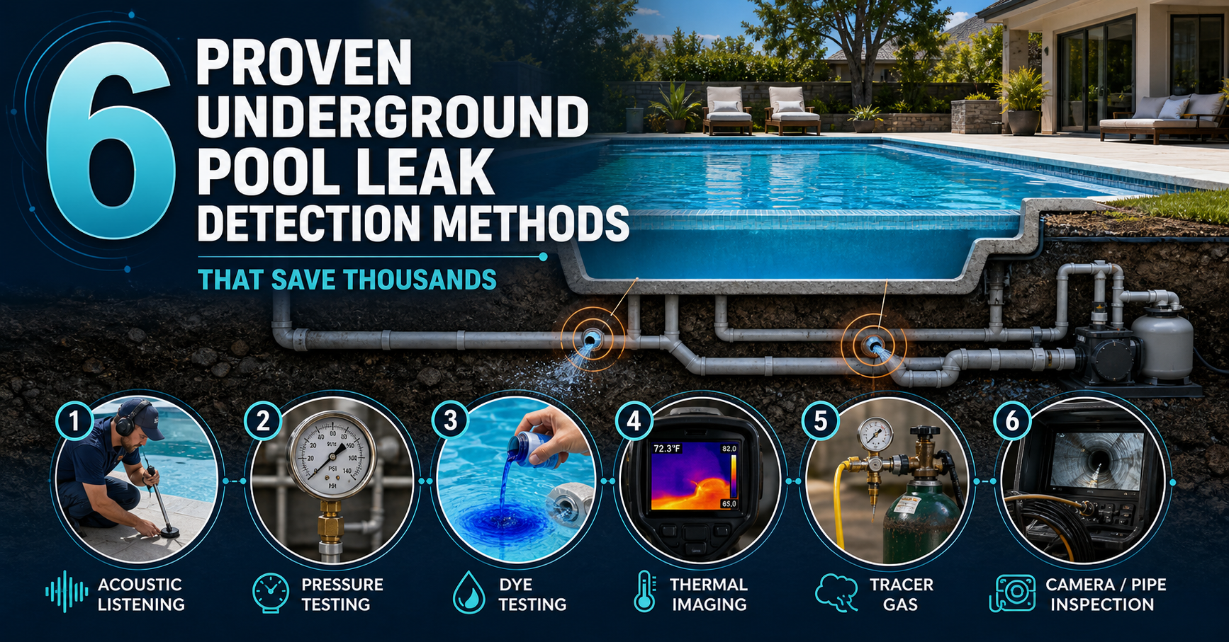 6 Proven Underground Pool Leak Detection Methods That Save Thousands