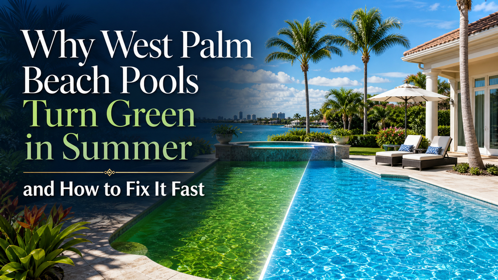 West Palm Beach Pools Turn Green in Summer